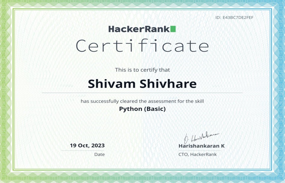 Certificate 3