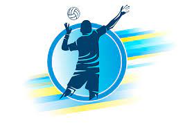 Playing VolleyBall Logo